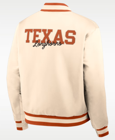 Nike Texas Legacy College Full-Snap Bomber Jacket