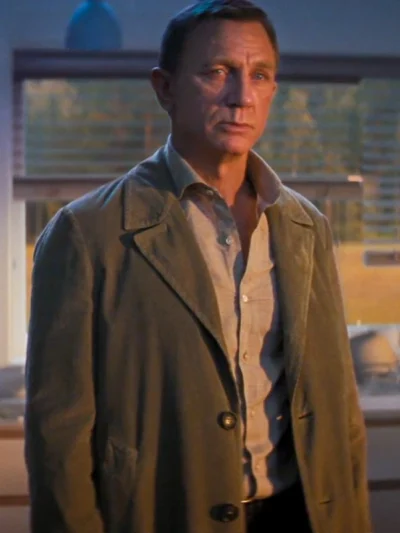 No Time To Die James Bond Duster Tan Coat