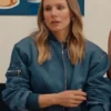 Nobody Wants This Kristen Bell Denim Bomber Jacket