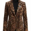 Nobody Wants This Kristen Bell Leopard Print Blazer