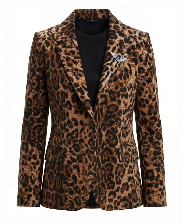 Nobody Wants This Kristen Bell Leopard Print Blazer