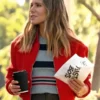 Nobody Wants This Kristen Bell Red Tweed Jacket