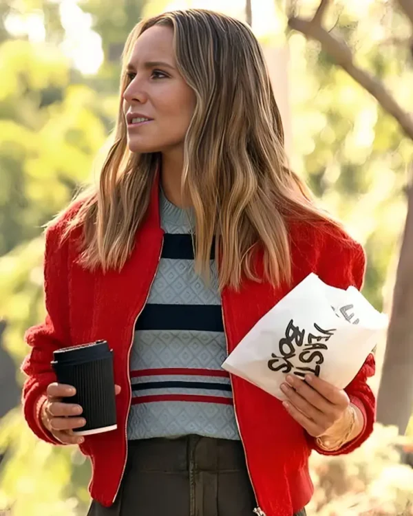 Nobody Wants This Kristen Bell Red Tweed Jacket