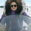 North Of North S02 Anna Lambe Purple Parka Coat