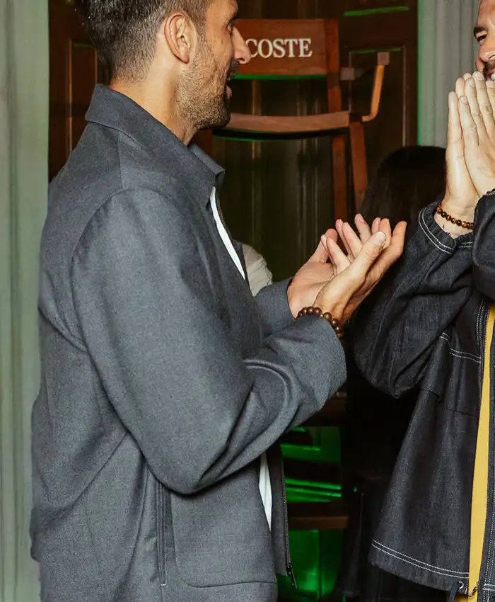 Novak Djokovic Club Lacoste NY Grey Jacket