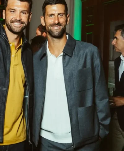 Novak Djokovic Club Lacoste NY Grey Jacket
