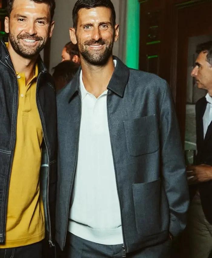 Novak Djokovic Club Lacoste NY Grey Jacket