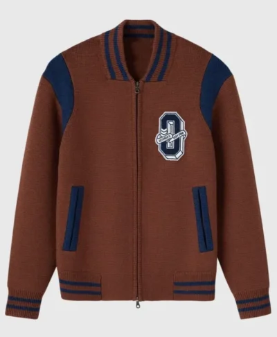 O Vintage Varsity Knit Jacket