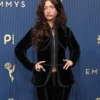 Odessa A’zion Emmy Awards 2026 Black Fringed Velvet Jacket