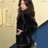 Odessa A’zion Emmy Awards 2026 Black Fringed Velvet Jacket