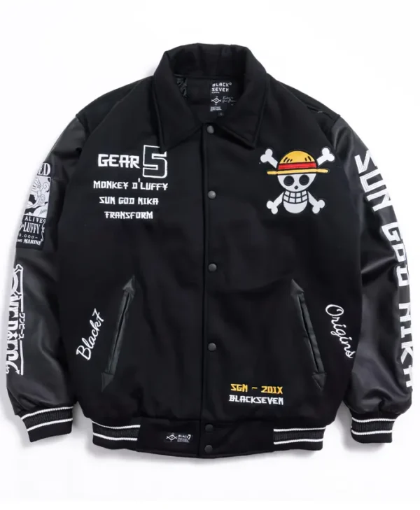 One Piece Monkey D Luffy Gear 5 Varsity Jacket
