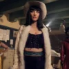 One Piece Nico Robin White Shearling Long Coat
