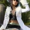 One Piece Nico Robin White Shearling Long Coat