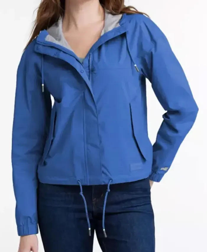 Outer Banks S05 Sarah Cameron Blue Hooded Jacket