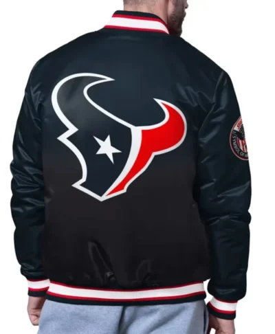 Pass Rush Black Satin Jacket