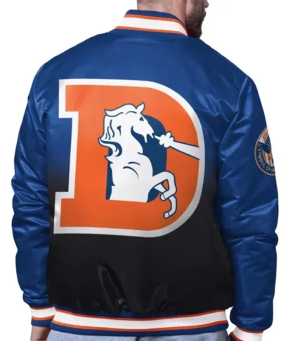 Pass Rush Blue Satin Jacket