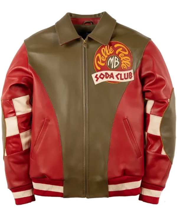 Pelle Pelle Checkered Soda Club Olive Jacket