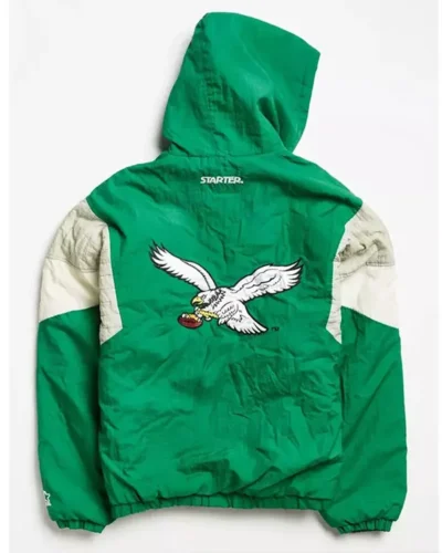 Philadelphia Eagles 80’s Green Anorak Hooded Jacket