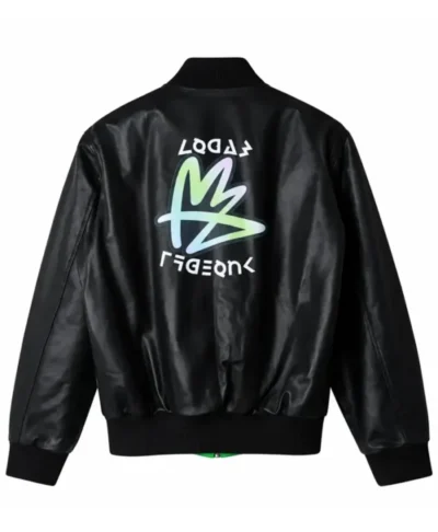 Pokemon Legends ZA Green Black Satin Jacket