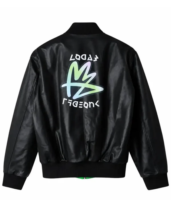 Pokemon Legends ZA Green Black Satin Jacket