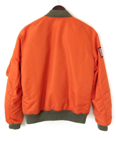 Polo Ralph Lauren Orange Cotton Canvas Bomber Jacket