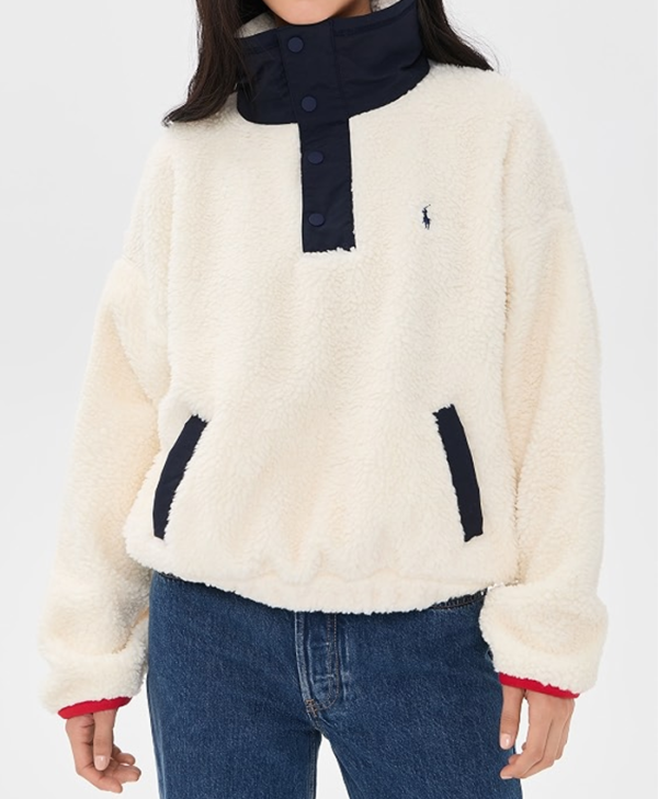 Polo Ralph Lauren Polo Bear Cream Fleece Jacket