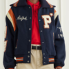 Polo Ralph Lauren Wool Leather Letterman Jacket
