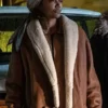 Power Book III Patina Miller Brown Shearling Coat