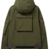 Prada Linea Rossa Technical Green Hooded Jacket