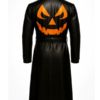 Pumpkin Halloween Black Trench Coat
