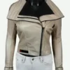 Qira Solo A Star Wars Story Beige Leather Jacket