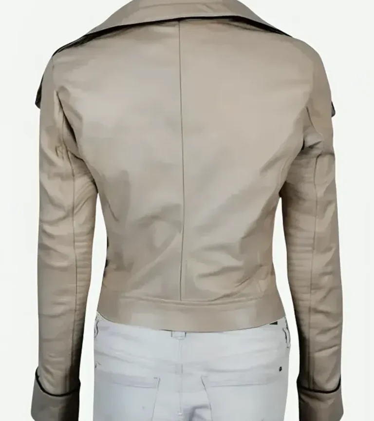 Qira Solo A Star Wars Story Beige Leather Jacket