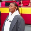 Queen Latifah Kansas City Chiefs Grey Wool Coat