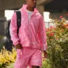 Quinyon Mitchell Vibrant Pink Windbreaker Jacket