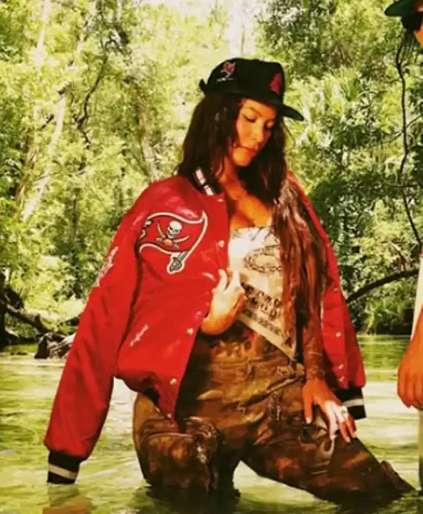 Raised By The Bay Red Bomber Varsity Jacket