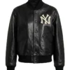 Ralph Lauren Yankees Black Leather Jacket