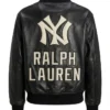 Ralph Lauren Yankees Black Leather Jacket
