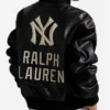 Ralph Lauren Yankees Black Leather Jacket