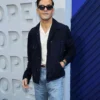 Rami Malek Navy Blue Suede Jacket