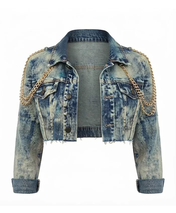 Rashida Duvall A Different World Cropped Denim Jacket