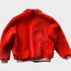 Red Fur Sheep Bomber Jacket