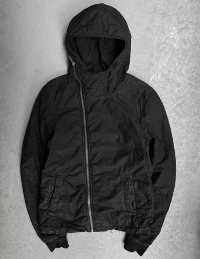 Rick Owens Black Scuba Bullet Cotton Jacket