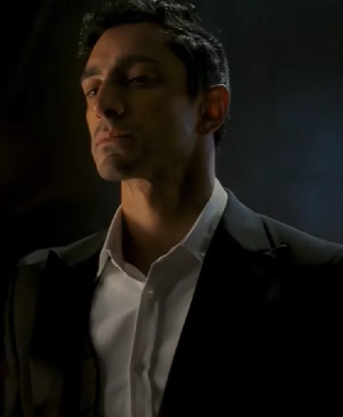 Riz Ahmed Bait Season 1 Black Suiting