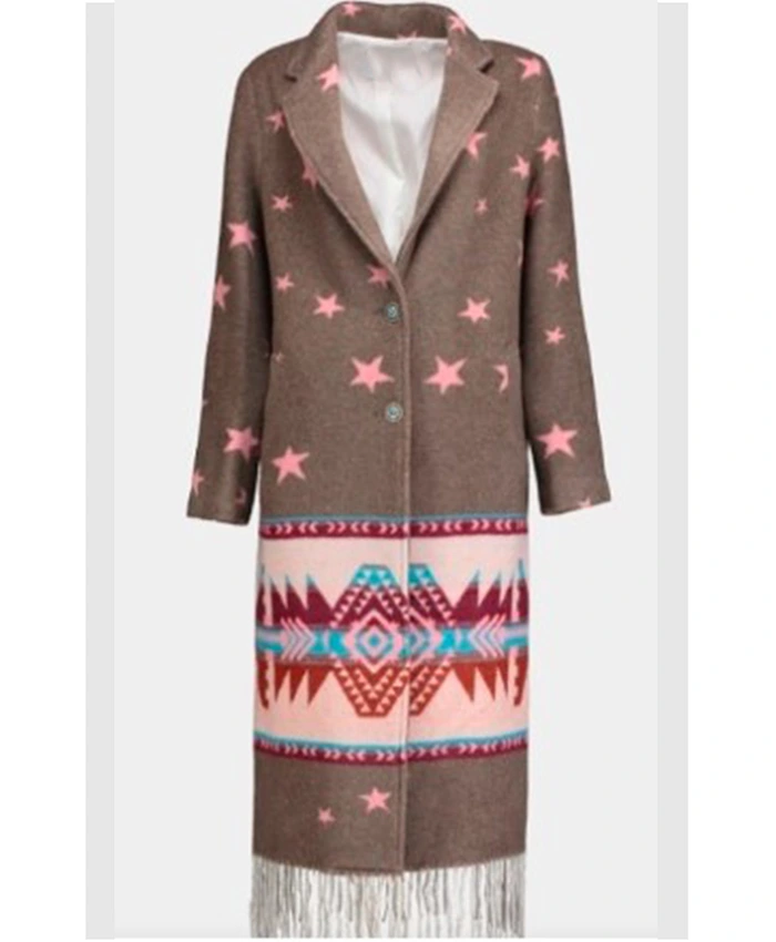 Rochenda Sandall Amandaland Star Print Coat