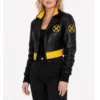 Rogue X-Men 97 Cropped Black Leather Jacket
