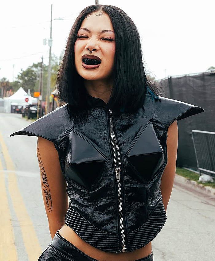 Rolling Loud 2026 Molly Santana Leather Vest