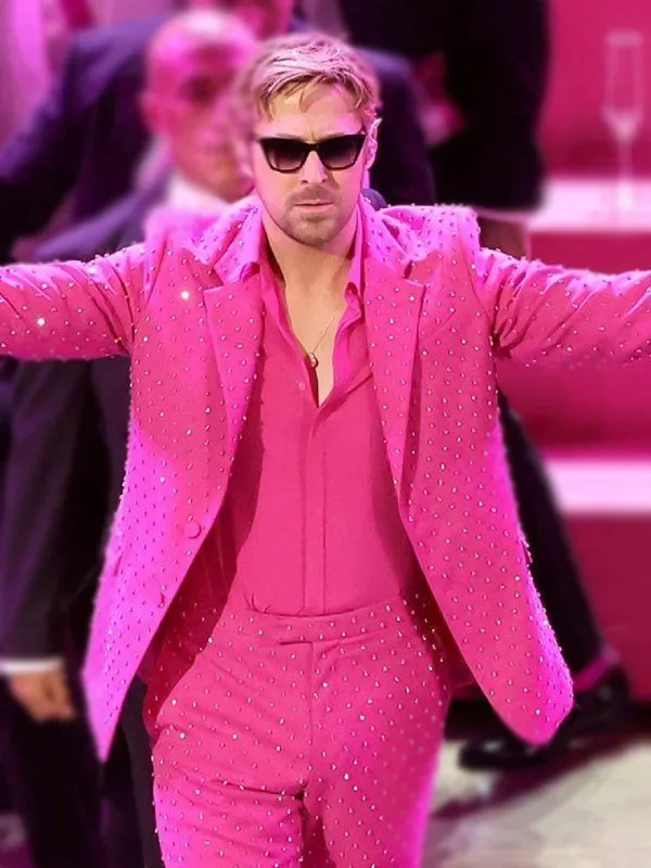 Ryan Gosling Oscar 2024 Pink Suit