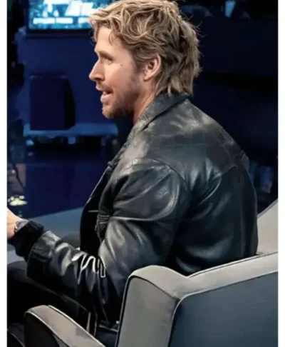 Ryan Gosling Real Leather Buttoned Jacket