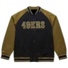 SF 49ers Double Clutch Raglan Satin Varsity Jacket