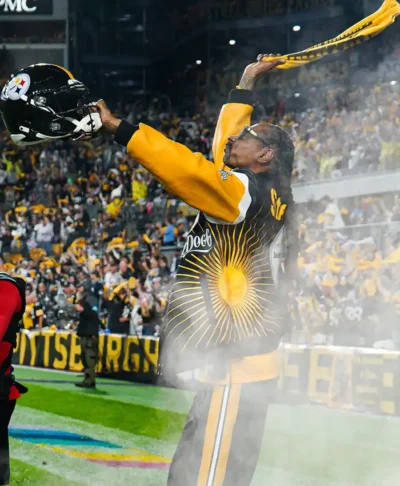 SNF Snoop Dogg Steelers Varsity Jacket